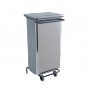 Poubelle cuisine restaurant inox 110 L HACCP