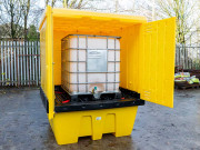 Abri pour stockage cubitainer - transicuve - IBC - 1260 L