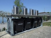 Conteneurs enterrés à assistance hydraulique 1 à 5 bacs