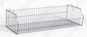 Corbeille à bec en fil sur roulettes - Dim. L300 x P500 x H300 à L1300 x P500 x H1400 mm
