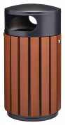 Corbeille de ville en acier galvanisé - 60L
