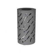 Corbeille acier de propreté 80 litres