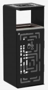 Corbeille anti-nuisibles avec cendrier - 110 L