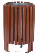 Corbeille d'extérieur en bois