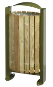 Corbeille de ville bois 60L ARKEA