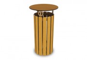 Corbeille de ville en compact 110 L