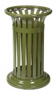Corbeille de ville tulipe en acier - 60 L - ?500 mm