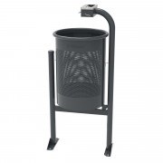 Corbeille de ville en acier 60 litres