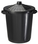 Corbeille de ville plastique 80L