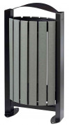 Corbeille en acier sur pied 60L