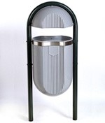 Corbeille extérieure plastique