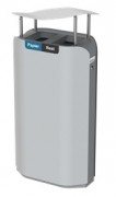 Poubelle publique Metropole - 50 L à 300 L - En acier galvanisé
