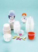 Coupelle plastique 15 ml et papier soufflé