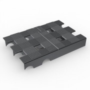 Dalle ajourée rigide