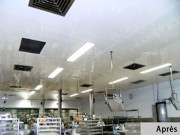 Dalle de plafond suspendu alimentaire HACCP laboratoire