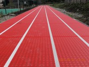 Dalles PVC pour piste d’athlétisme - Dim. 300x300 cm - Ep. 14 mm