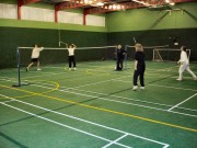 Dalles PVC pour terrain de badminton intérieur