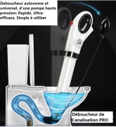 Déboucheur autonome à haut pression pour WC évier douche