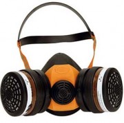 Demi masque de protection respiratoire en caoutchouc ou silicone