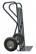 Diable manutention de chantier - 400 ou 500 kg - Poignées fermées - Bavette fixe - Roues ? 400 mm