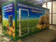 Distributeur à tapis pour produits alimentaires