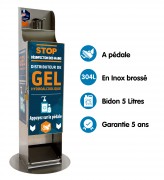 Distributeur de gel a pédale