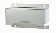Distributeur de calots inox AISI 304 - mural - 1 boîte - L100 x P295 x H180 mm
