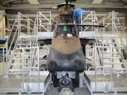 Dock de maintenance d'hélicoptère tigre 
