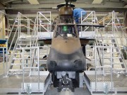 Dock de maintenance d'hélicoptère tigre