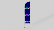 Drapeau publicitaire personnalisable 