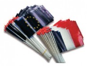 Drapeaux en plastiques