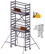Échafaudage aluminium montage sans outillage