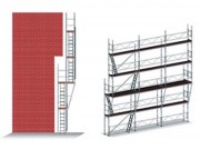 Echafaudage de façade déportée