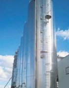 Echelle a crinoline 30m - Hauteur jusqu'à 30 m - Aluminium
