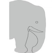 Ecrans urinoirs enfants - Forme éléphant