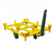Embase roulante tractable pour caisses palettes - Charge maximale (kg): 500 kg - Dimensions(L x l x h) : 1195 x 1195 x 220 mm