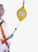 Ensemble anti-chute à cable acier