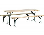 Ensemble table pliable