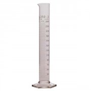 Éprouvette en verre graduée à pied hexagonal