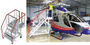 Escabeau de maintenance hélicoptère