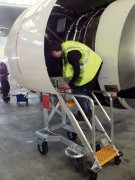 Escabeau de piste technique aéronautique