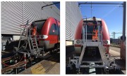 Escabeau ferroviaire mobile