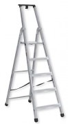 Escabeau fixe professionnel - 2 à 14 marches - Hauteur de travail (cm) : de 182 à 432 cm