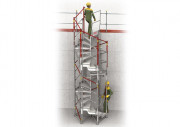 Escalier de chantier hexagonal - Longueur : 1730 mm