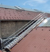 Escalier toitures métalliques 