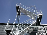 Escaliers aluminium chantier