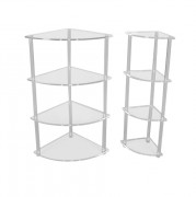 Etagère d'angle plexiglas