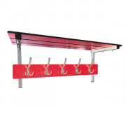 Etagère pour vestiaire avec patère