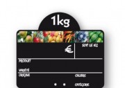 Etiquette commerce fruits et légumes