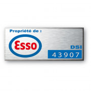 Etiquette en aluminium personnalisable